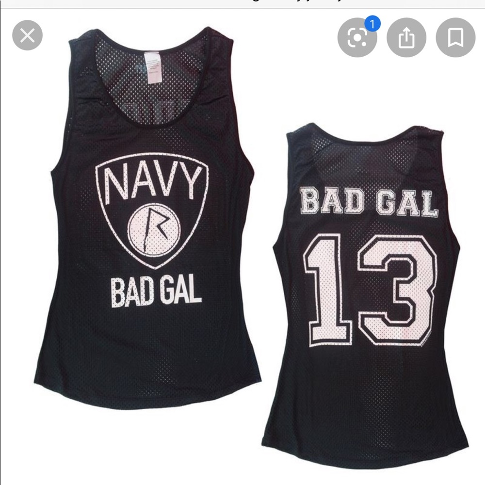 Rihanna Bad Gal Navy Jersey